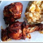 BBQ Chicken Legs and Roasted Potatoes {And a Giveaway!} 