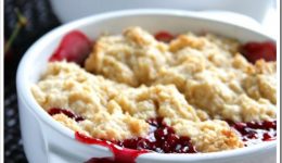 cherry-rhubarb-cobbler