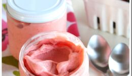 strawberry peach gelato
