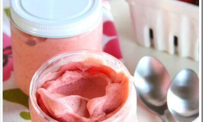 strawberry peach gelato