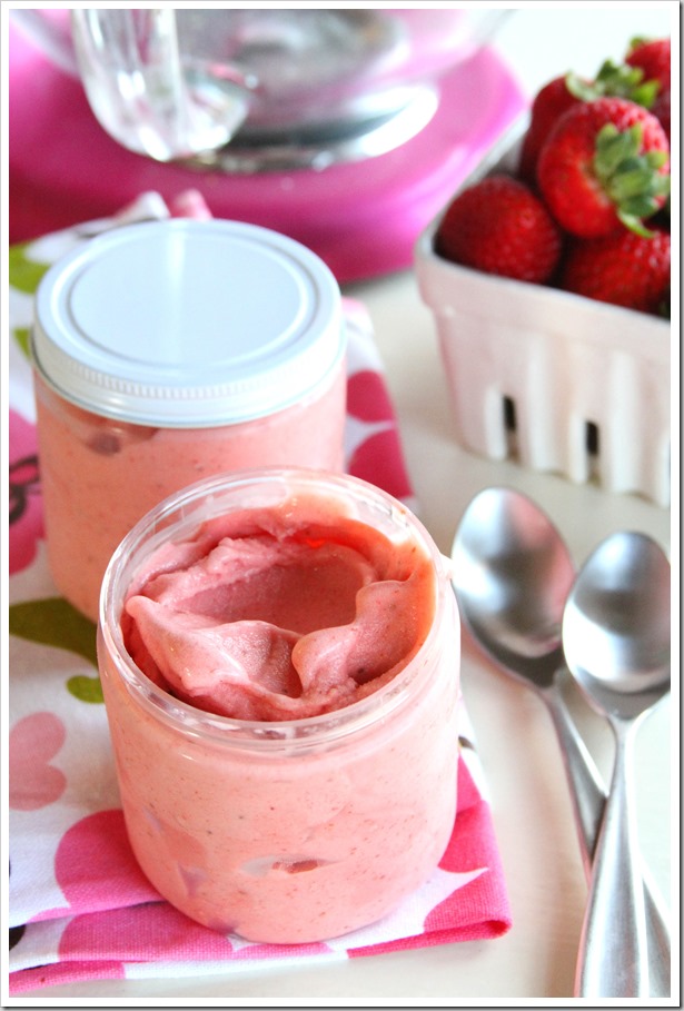 strawberry peach gelato