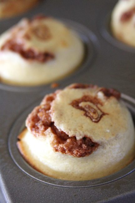 Cinnamon Roll Fluffy Pancake Cups - Doughmesstic