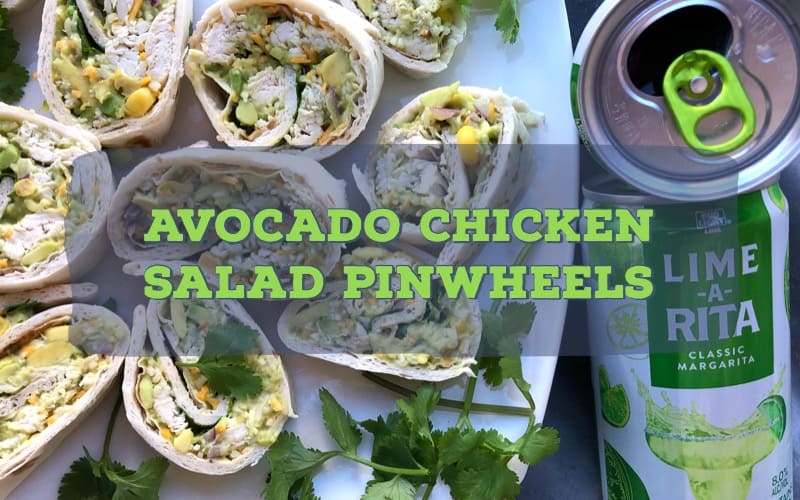 Avocado Chicken Salad Pinwheels