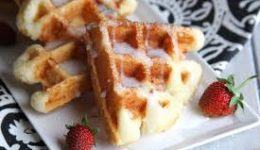 Coconut Lemon Dessert Waffles