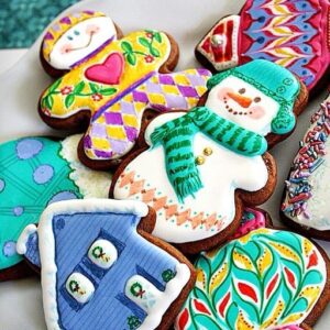 Homemade Decorated Gingerbread Cookies