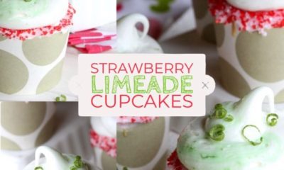 strawberry limeade cupcakes