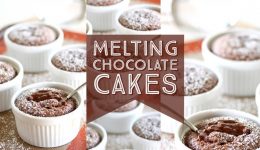 melting chocolate cakes