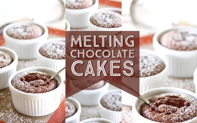 melting chocolate cakes
