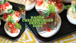 bacon cheeseburger deviled eggs