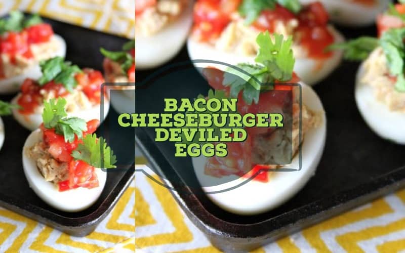 bacon cheeseburger deviled eggs