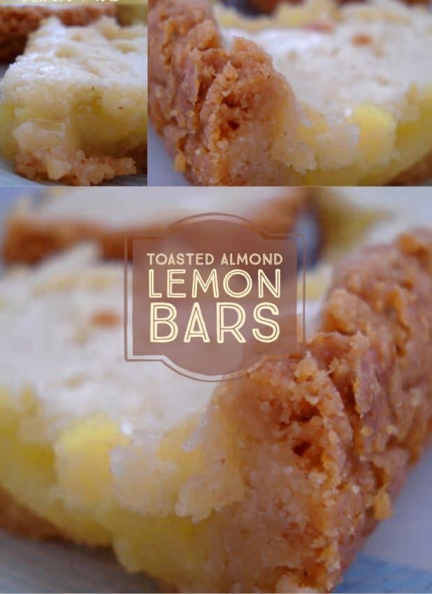 toasted almond lemon bars