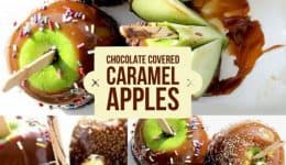chocolate covered caramel apples