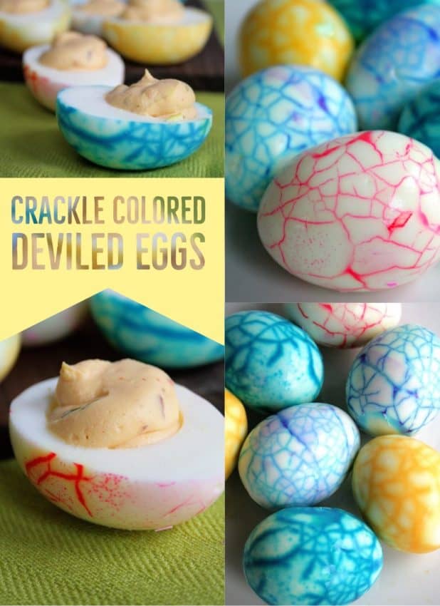 crackle color deviled eggs
