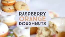 raspberry orange doughnuts