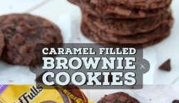 brownie cookies with caramel