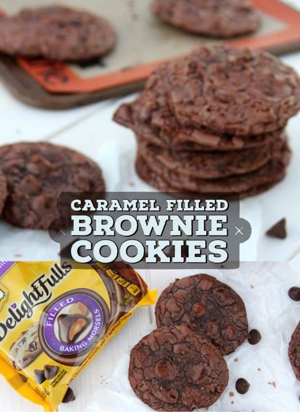 brownie cookies with caramel