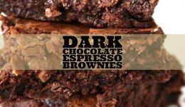 dark chocolate espresso brownies
