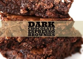 dark chocolate espresso brownies