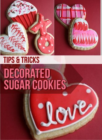 valentine decorated cookies