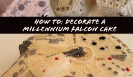 how to decorate a millennium falcon cake