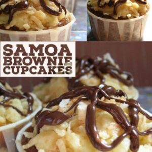 samoa brownie cupcakes