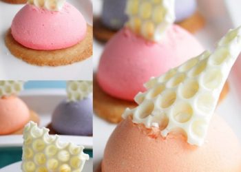 easter egg cheesecakes