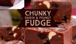 raisin peanut fudge