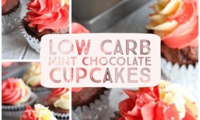 low carb mint chocolate cupcakes