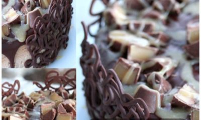 chocolate caramel candy cheesecake