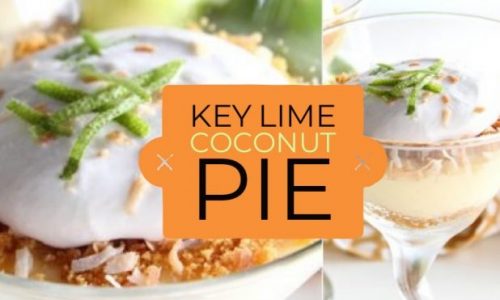 key lime pie with coconut