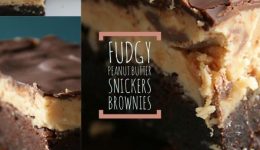 fudgy peanut butter snickers brownies