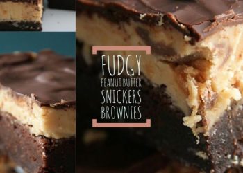 fudgy peanut butter snickers brownies