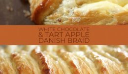 white chocolate apple danish