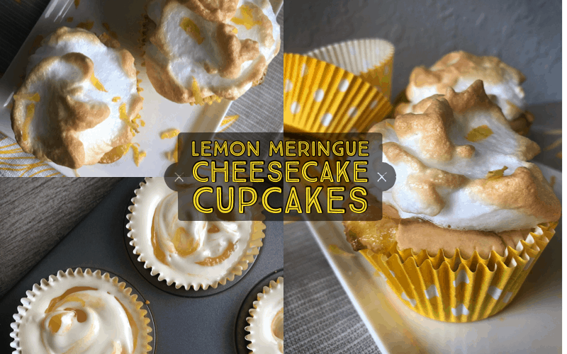Lemon Meringue Cheesecake Cupcakes, for #SummerDessertWeek