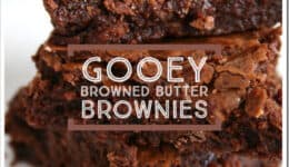 The rich, nutty flavor the browned butter adds takes an already incredible chocolate treat and turns it into magic!